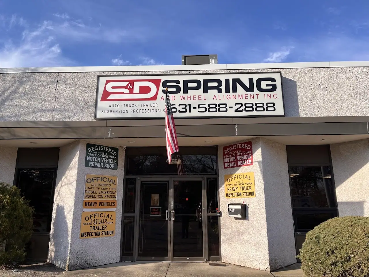 S & D Spring & Wheel Alignment, RV inspection in Bohemia